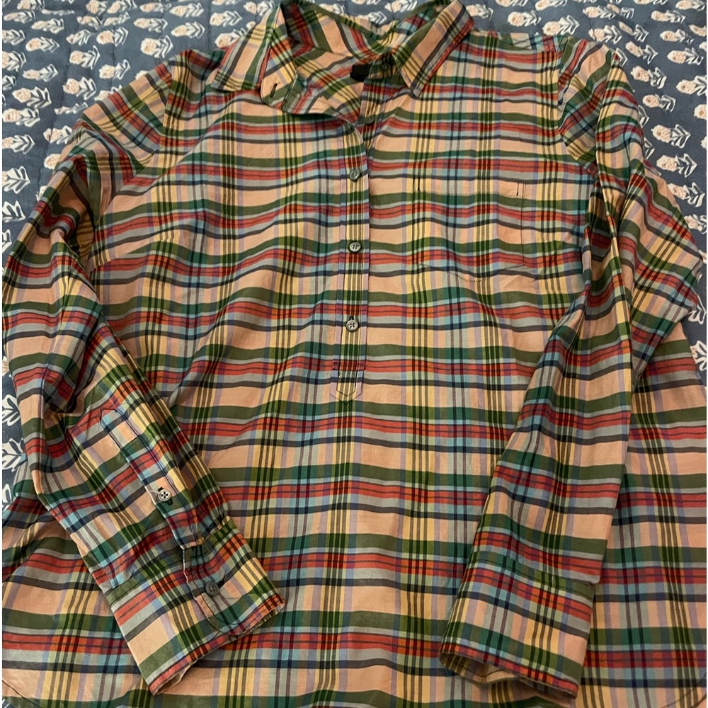 J. Crew Silk Blend Pullover. Fall Colors. Great Condition.